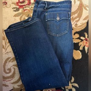 Sz 20 Levi 590 Bootcut Dark Wash Jeans - No distressing